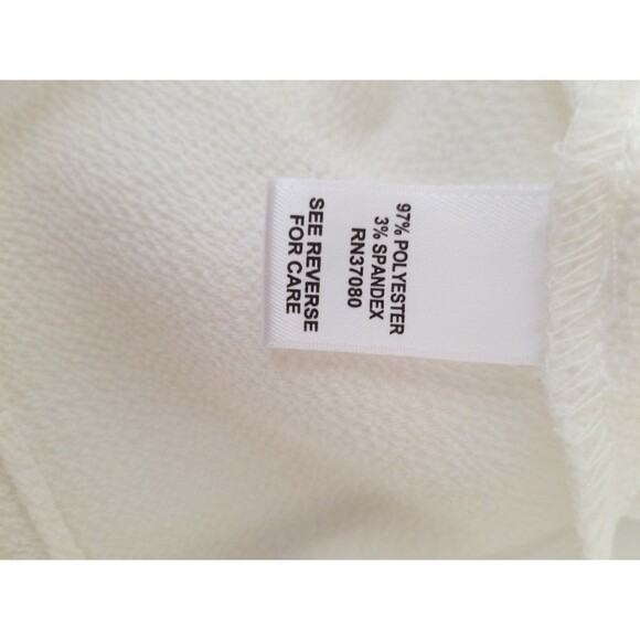 Est 1946 Womens Size Medium Top Blouse Bell Sleeve Tie Front NWOT Ivory color - Picture 4 of 5